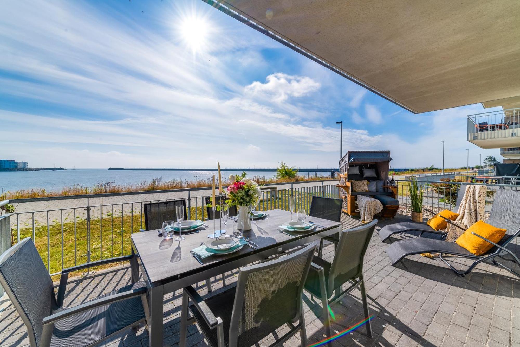 אולפניץ Ocean Vibes- Eg, Ostseeblick, Terrasse, Kamin מראה חיצוני תמונה
